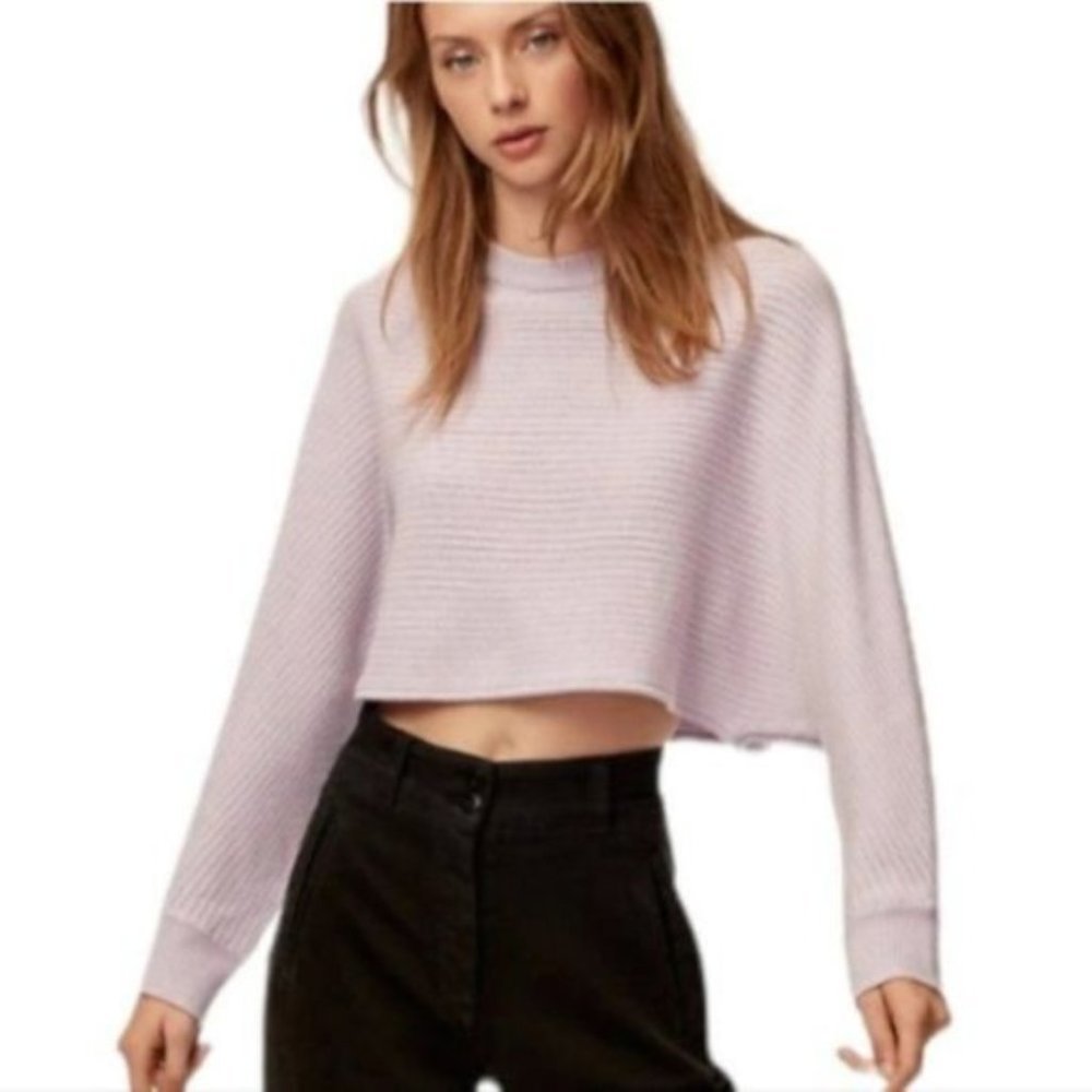 Aritzia Wilfred Free Lolan Cropped Sweater